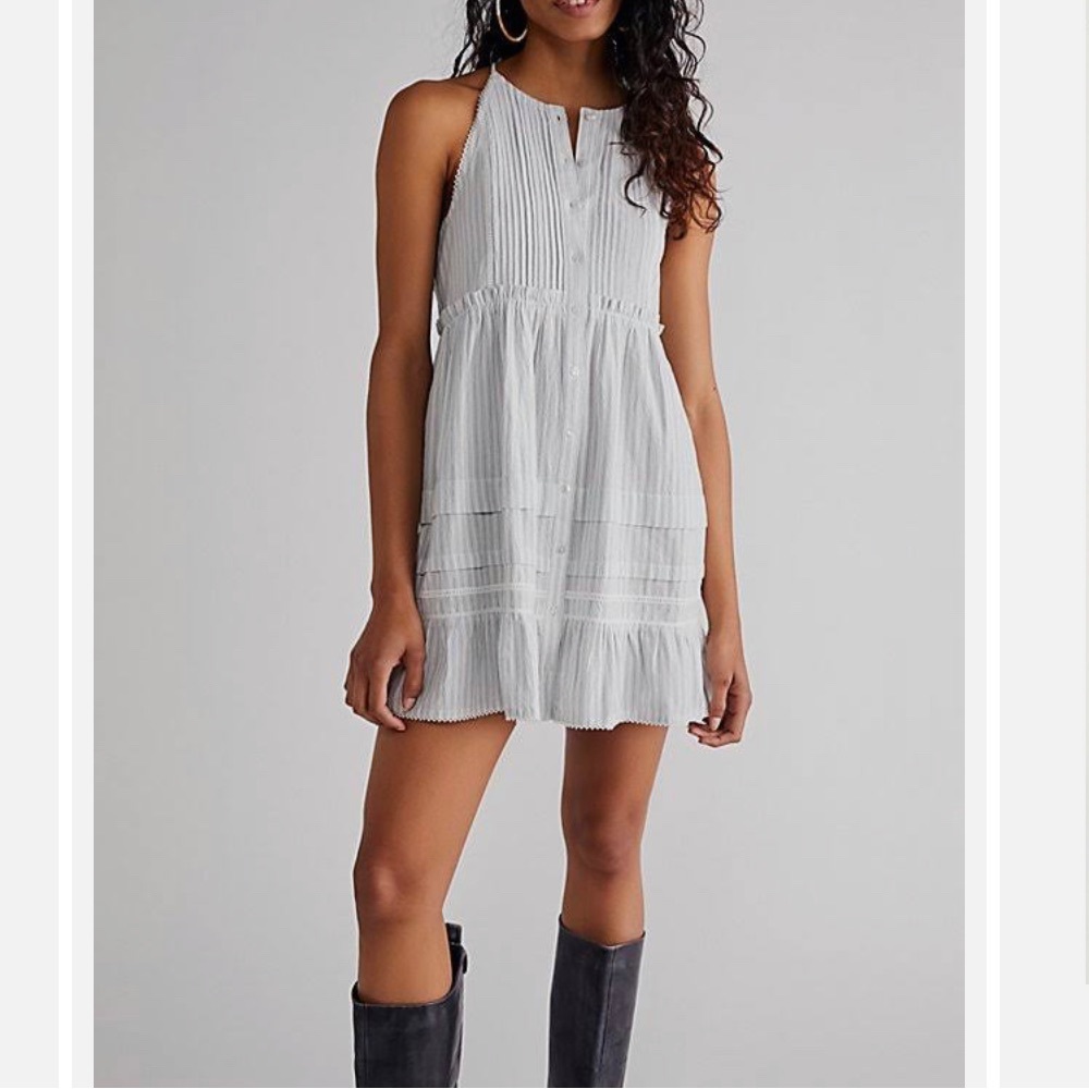 Free People Desert Days Mini Dress / Ivory Combo